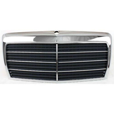 1986-1993 Mercedes E-class Grille, Chrome Shell/gray - Classic 2 Current Fabrication