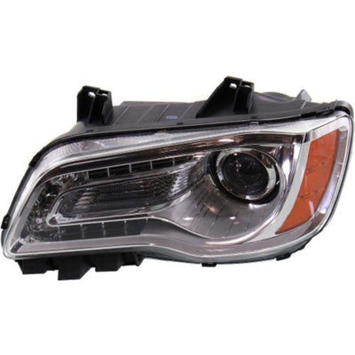 2011-2014 Chrysler 300 Head Light LH, Assembly, Halogen, Chrome Bezel - Classic 2 Current Fabrication