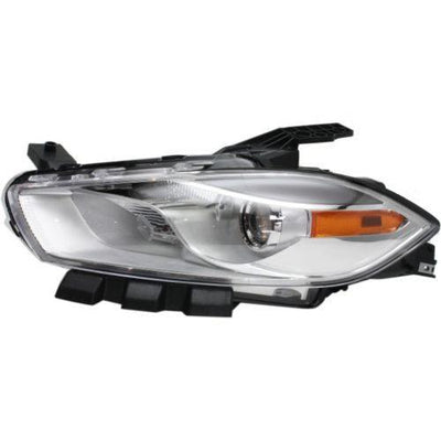 2013-2016 Dodge Dart Head Light LH, Assembly, Halogen, Chrome Interior - Classic 2 Current Fabrication