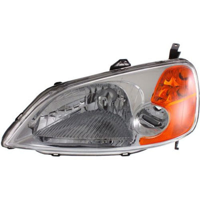 2001-2003 Honda Civic Head Light LH, Lens And Housing, Sedan - Classic 2 Current Fabrication