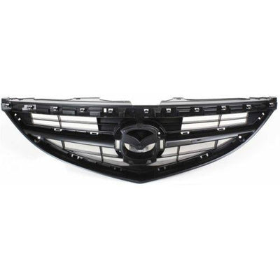 2009-2013 Mazda 6 Grille, Painted-Black - Classic 2 Current Fabrication