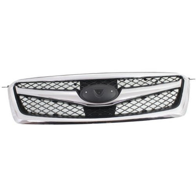 2010-2012 Subaru Legacy Grille, Chrome Shell/ Black - Classic 2 Current Fabrication