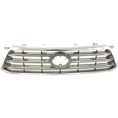 2008-2010 Toyota Highlander Grille, Chrome Shell - Classic 2 Current Fabrication