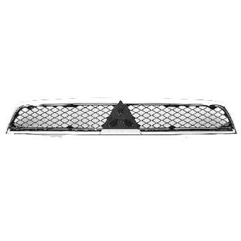 2008-2015 Mitsubishi Lancer Grille Black/Chrome - Classic 2 Current Fabrication