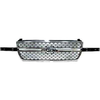 2003-2007 Chevy Silverado Pickup Grille Black w/Chrome Frame - Classic 2 Current Fabrication