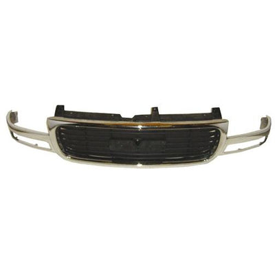 2000-2006 GMC Yukon Grille Chrome/Textured Black - Classic 2 Current Fabrication