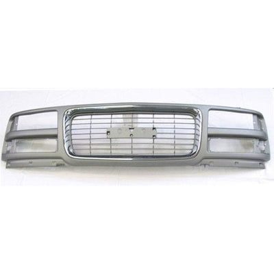 1996-2002 GMC Savana Van Grille Chrome/Gray - Classic 2 Current Fabrication