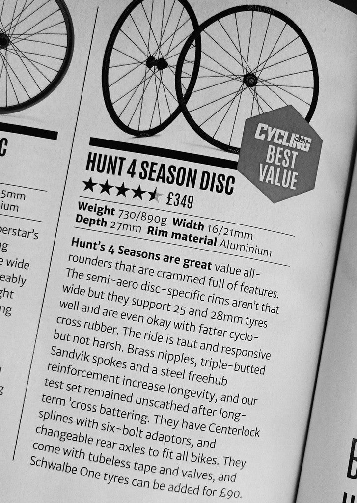 HUNT 4SEASON DISC CYCLING PLUS REVIEW 4.5 STARS