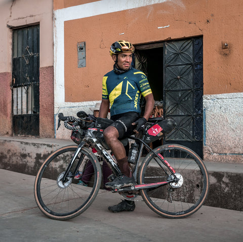 Rodney on his bike in the street