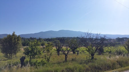 Ventoux on the horizon