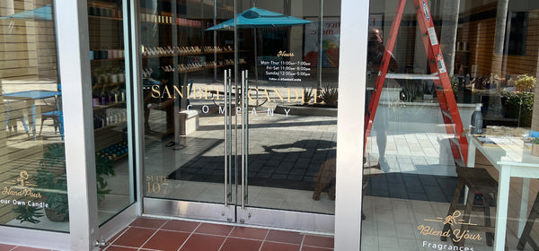 Sanibel Candle Company Bell-Tower Window Graphics