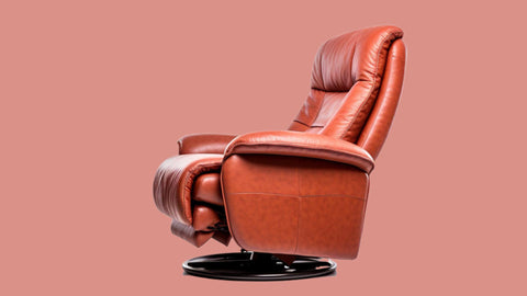 Cozy Red Leather Recliner