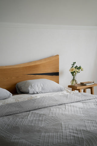 Designer Minimalist Wooden Headboard