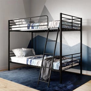 Convertible Twin Over Metal Bunk Bed for Kids Room - Children's Territory a Unit of VIC&SI LLC