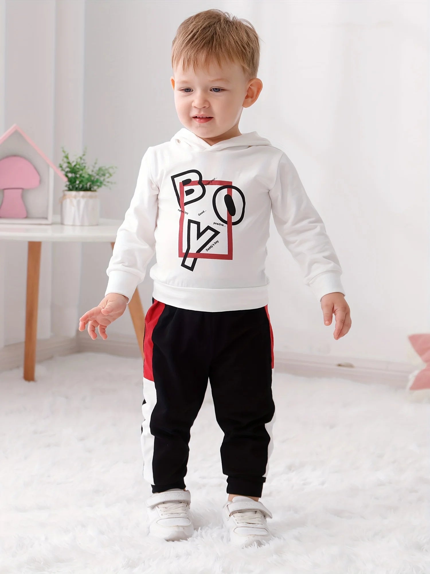Kids Boys Long Sleeves Hoodies + Pants 2Pcs Set