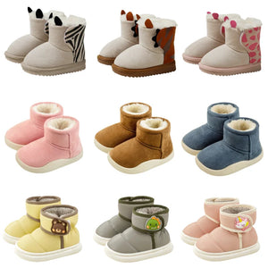 Warm Solid Color Cotton Snow Boots for Baby/Toddlers - Children's Territory a Unit of VIC&SI LLC