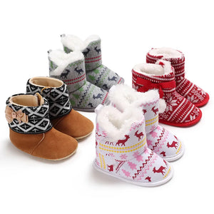 Baby Boys Girls Fluffy Fleeceed Warm Winter Boots - Children's Territory a Unit of VIC&SI LLC