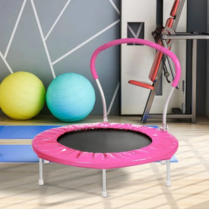 36-inch Kids' Metal Trampoline with Handles - Children's Territory a Unit of VIC&SI LLC