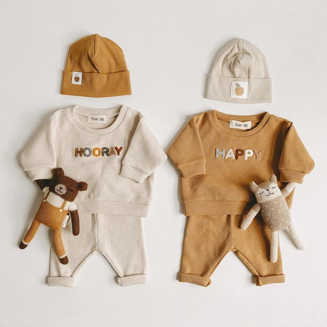 Baby Boy/Girl Casual Tops + Loose Trousers 2pcs Set