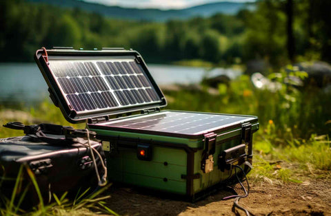 Solar generator run, backup power for power needs