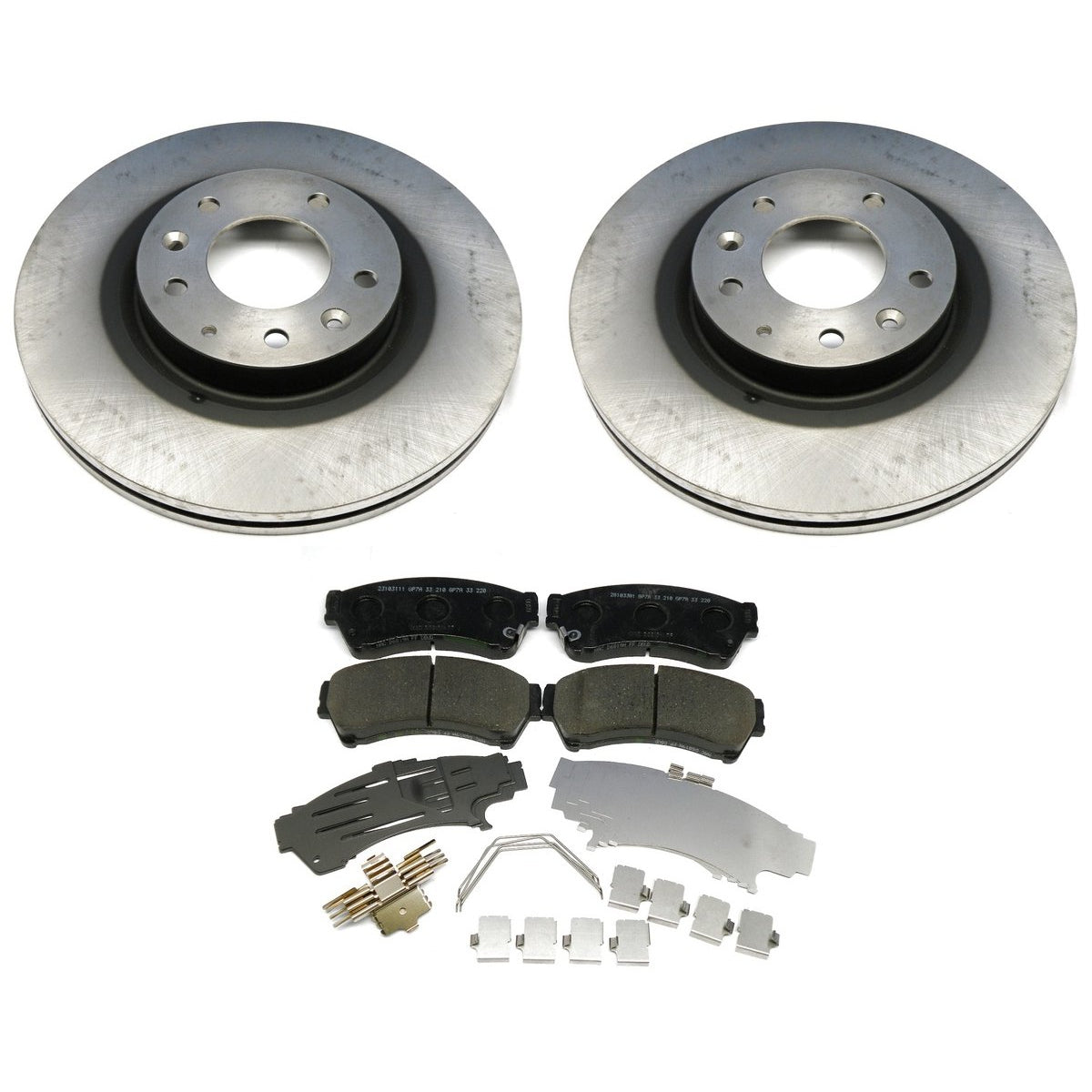 Brake Package, Front: Pads, Rotors & Attachment Kit | Mazda6 (2014