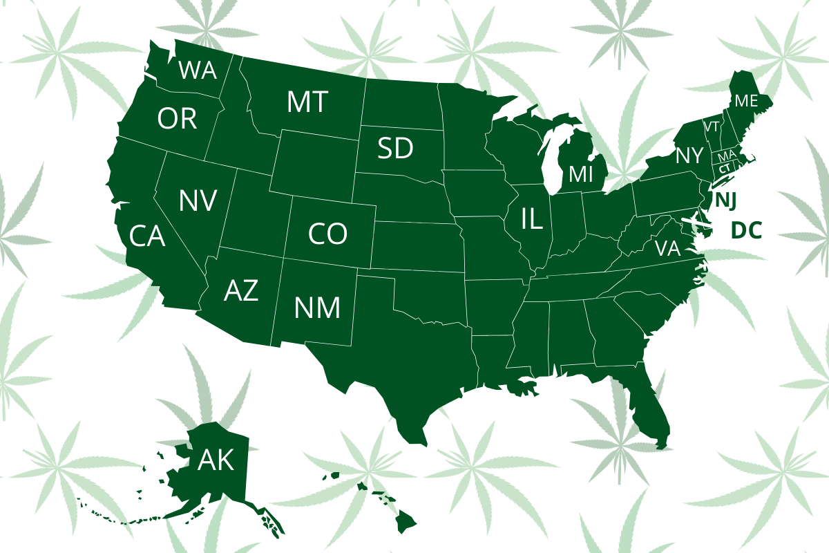 US States that legalized Cannabis