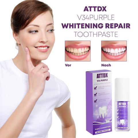 ATTDX V34Purple Whitening Repair Toothpaste