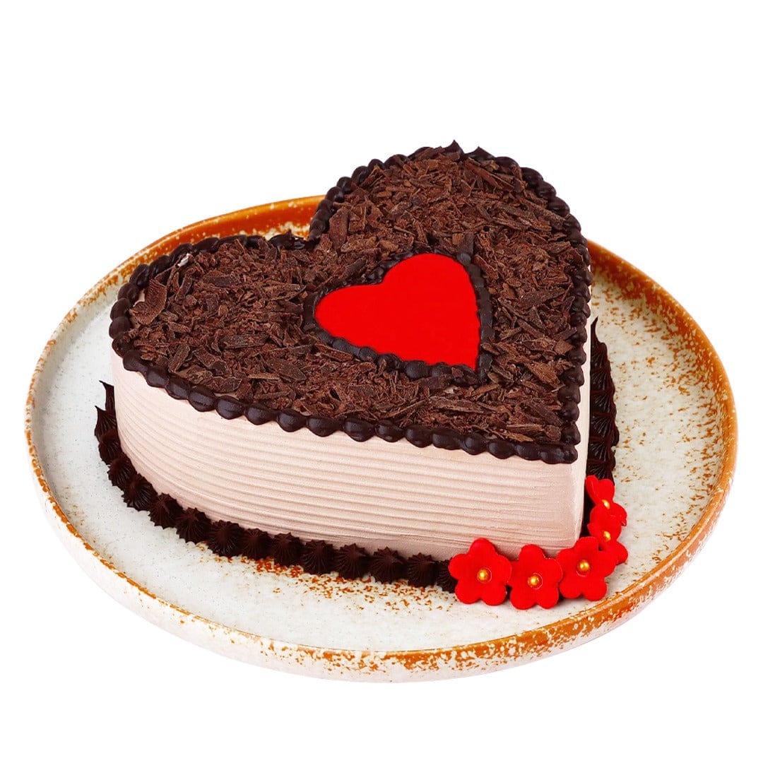 Choco Heart Shaped Cake – BakersG India