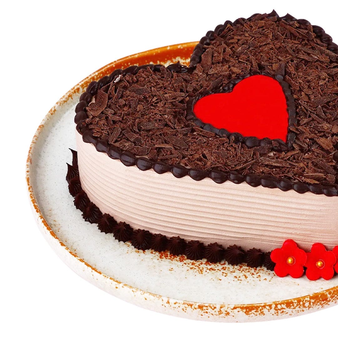 Choco Heart Shaped Cake – BakersG India