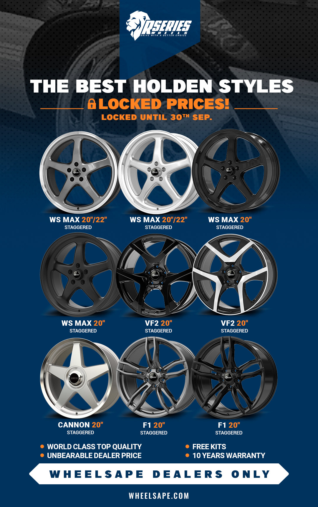 Rseries - The Best Holden Style Wheels Price Locked!