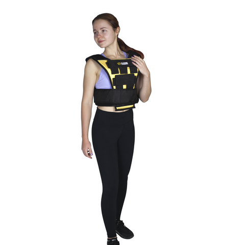 image of woman wearing Core Strength weighted vest