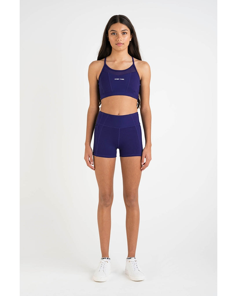 Ladies Blue 321 Workout Shorts