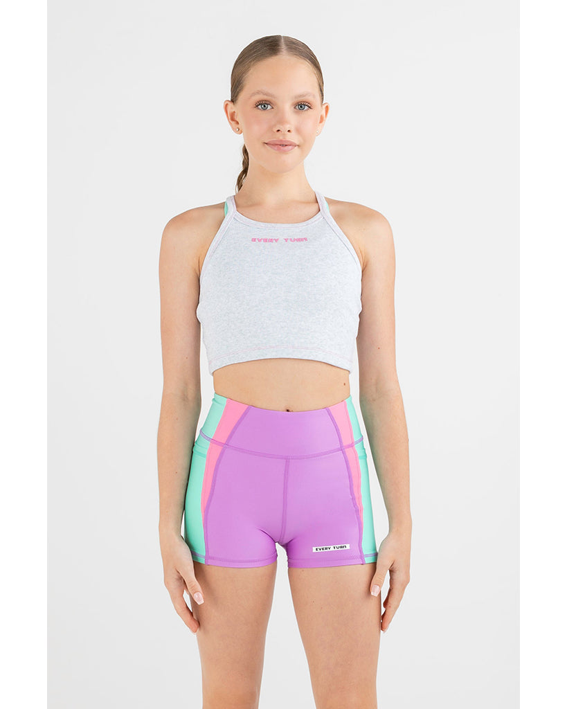 Balanced Bodi Workout Shorts - Neon Cantaloupe