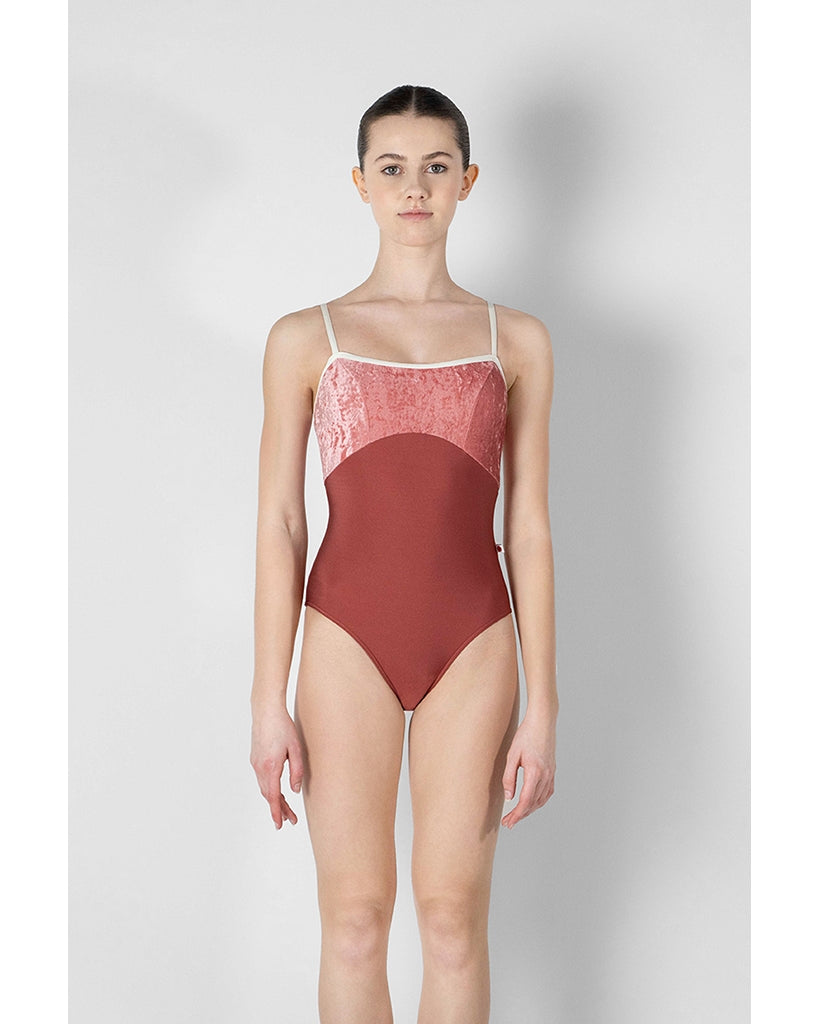 Yumiko Daria with Velvet V-Front & Back High Cut Camisole Leotard - Wo -  Dancewear Centre