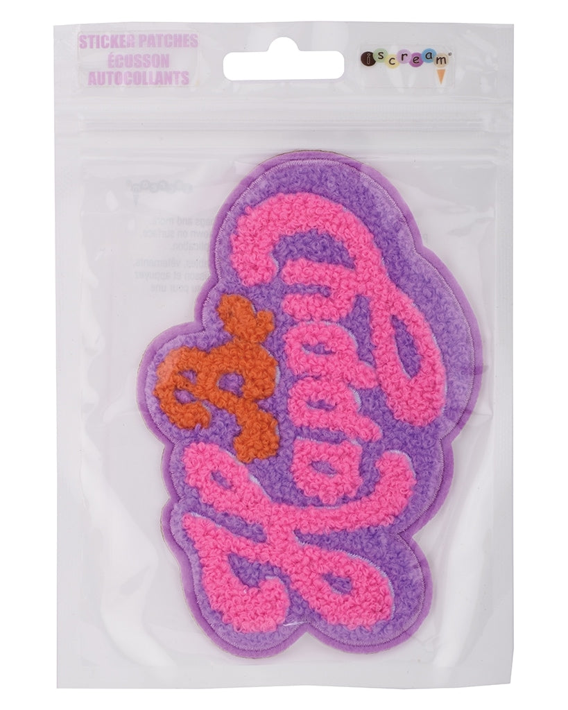 Iscream Embroidered Initial Varsity Sticker Patch (S)