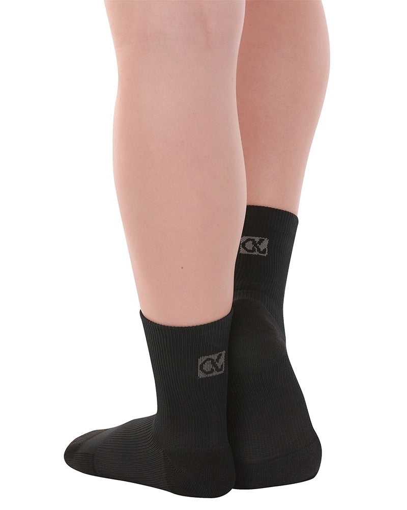 NEW Capezio New York Black Vertical Open Knee High Socks One Size