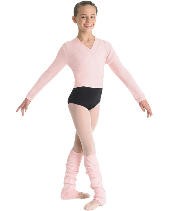 Ballet Rosa Megumi Stretch Bamboo Long Sleeve Twist Crop Top