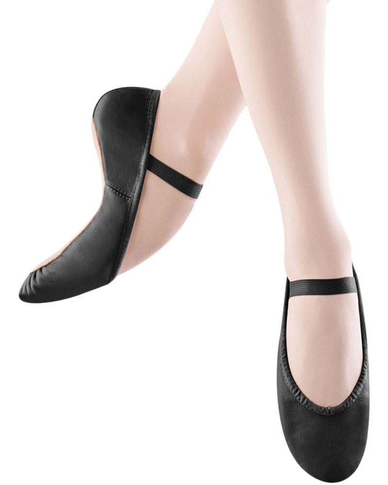 black ballet slipper shoes