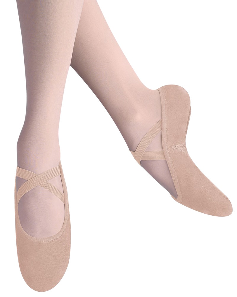 tan ballet slippers