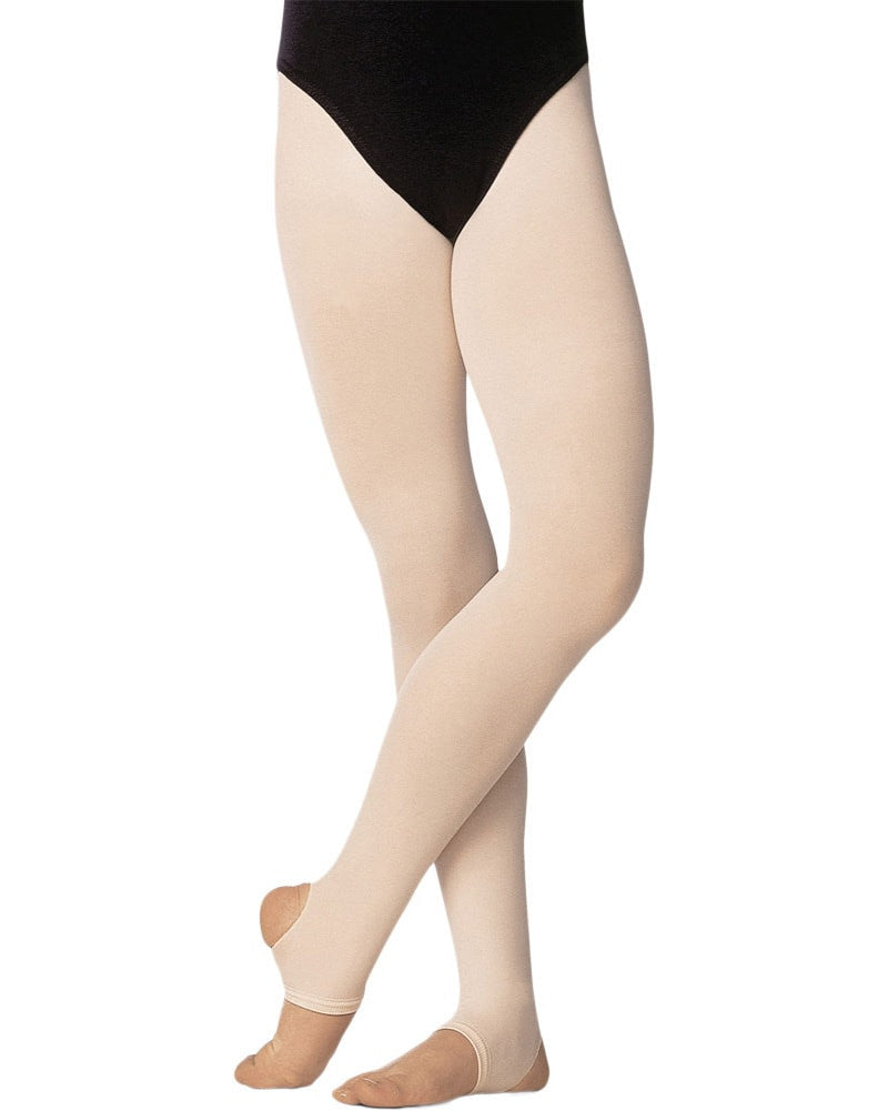 Body Wrappers Plus Size Basic Woman's Footed Tights (A30X) - Stage