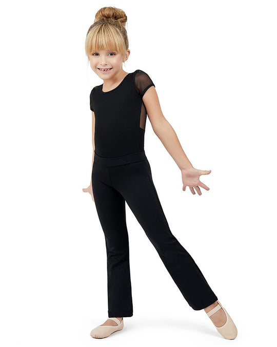Girls dance pants by Grand Prix clothes style FDP02Dx Kids/Black/Nude