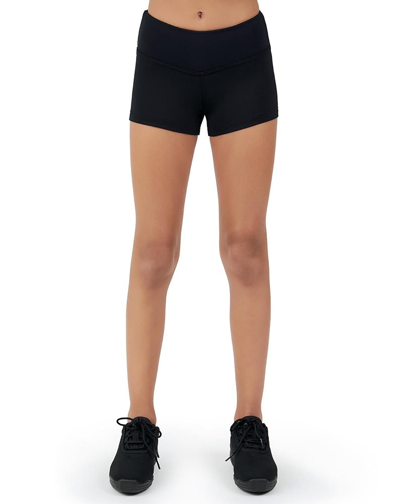 Women's Fitted Modern Dance Shorts - Black