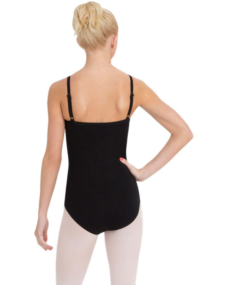 Girls Adjustable Strap Leotard With Cotton Lycra®-10819c - Balletomania