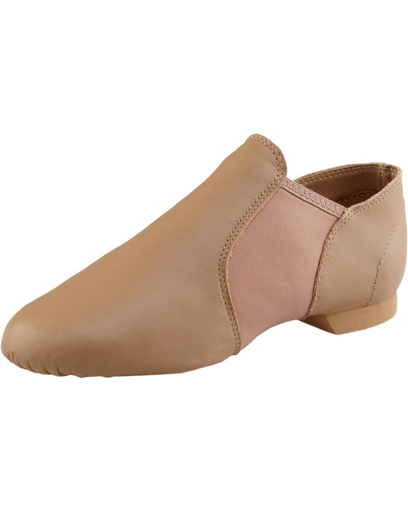 tan slip on jazz shoes