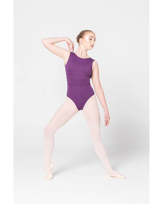 Lulli Dancewear Klara Mesh Yoke Turtleneck Sleeveless Leotard