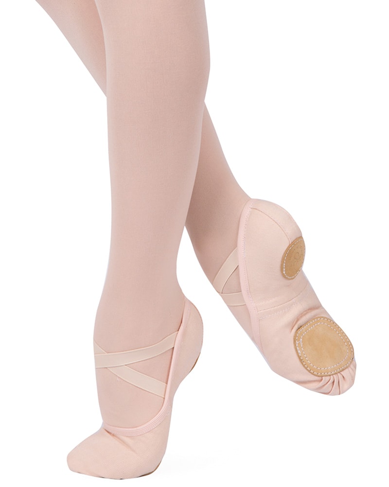 split sole ballet slippers