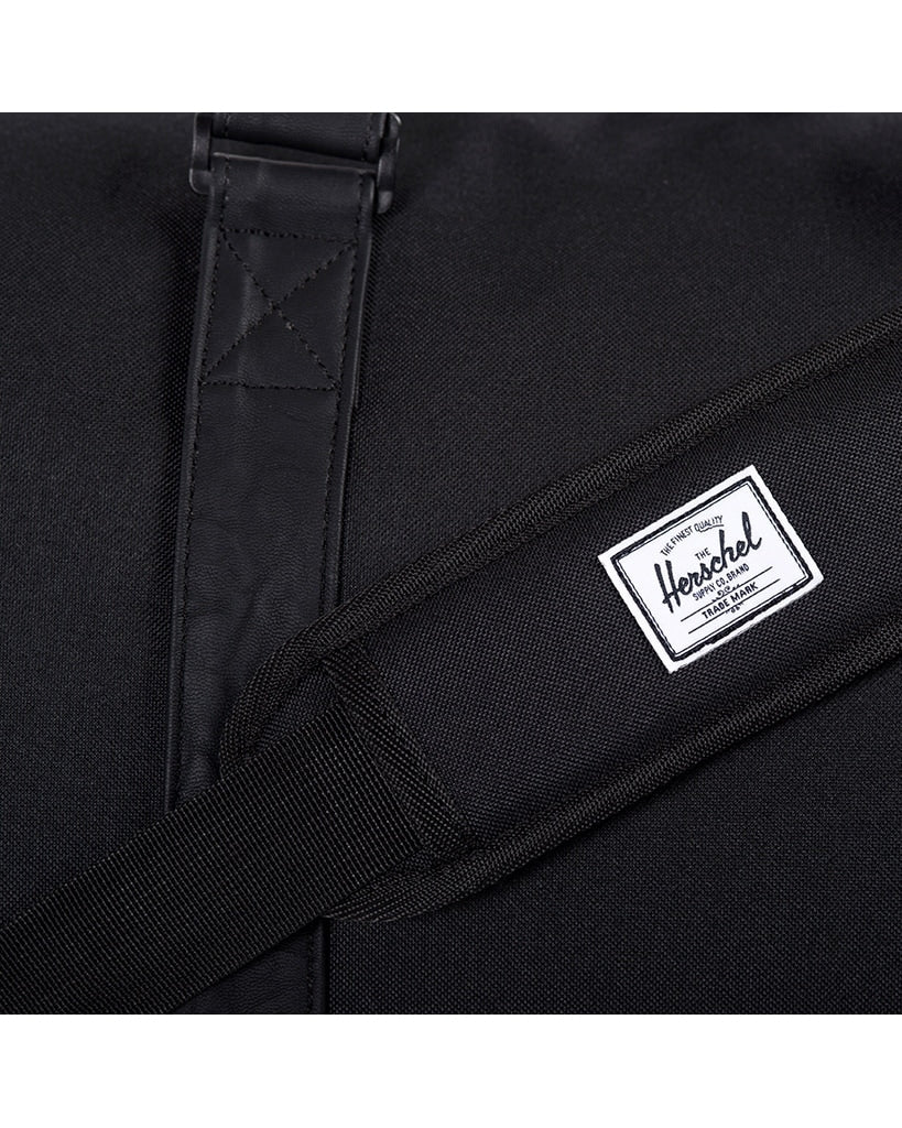 Herschel Supply Co Novel Duffle Bag - Black/Black Synthetic Leather ...