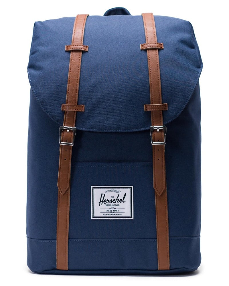 Herschel Supply Co Retreat Backpack - Navy/Tan - Dancewear Centre Canada