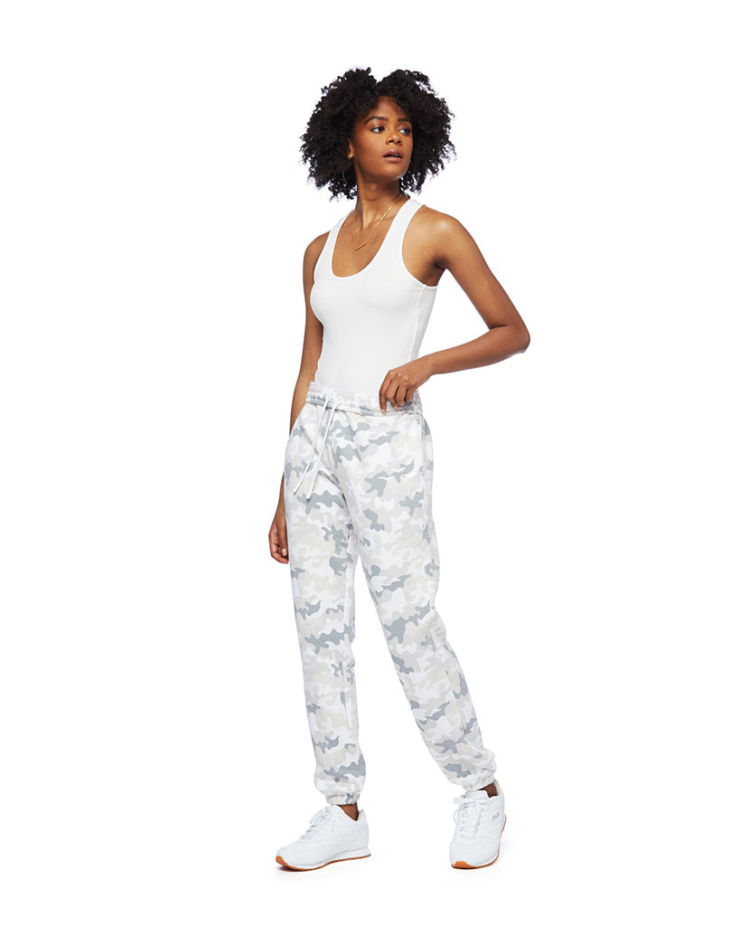 lazy pants | Pants & Jumpsuits | Nwot Novapremium Fleecerelaxed Sweatpants  In White Camo Xl | Poshmark