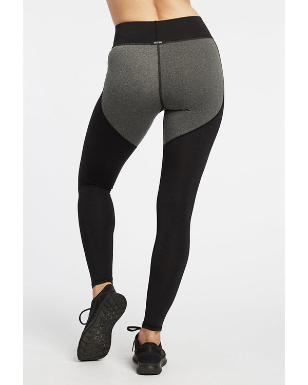 Michi Cadence Legging - Womens - Grey/Black - Dancewear Centre